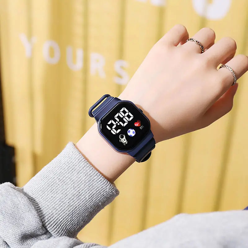 ⌚ Kids LED Sports Digital Watch | Waterproof Square Dial Watch for Boys & Girls 🚀