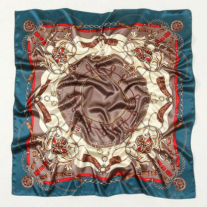 Premium 90x90 Paisley Fashion Scarf | Women Headband | GLOMEXIA