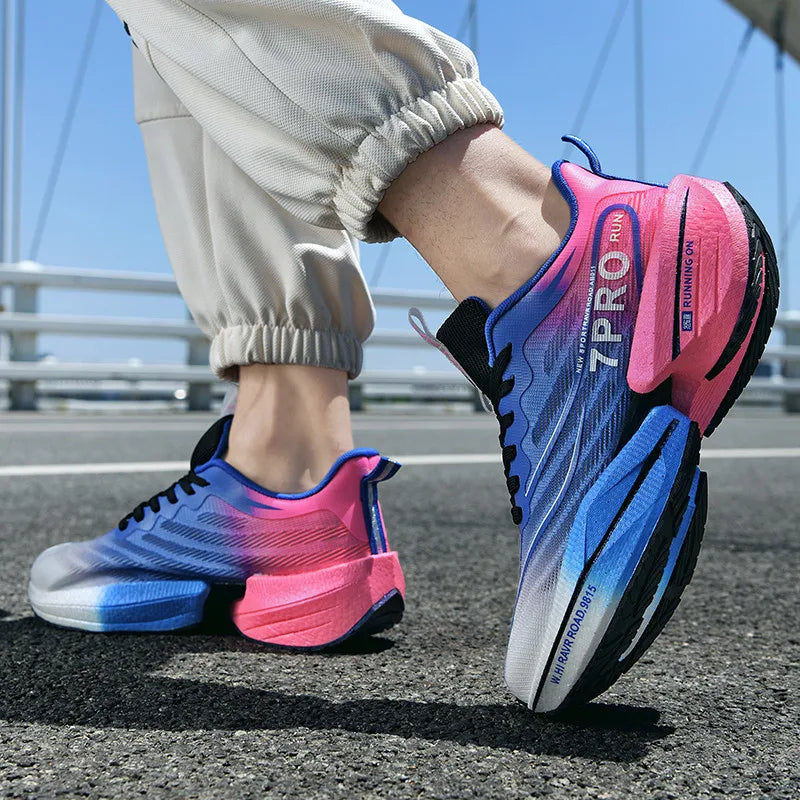 Men’s Carbon Plate Mesh Running Sneakers