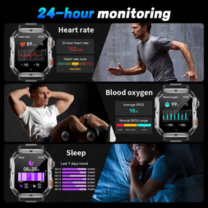⌚ 2.01” AMOLED GPS Smart Watch with Bluetooth Calling 🚀