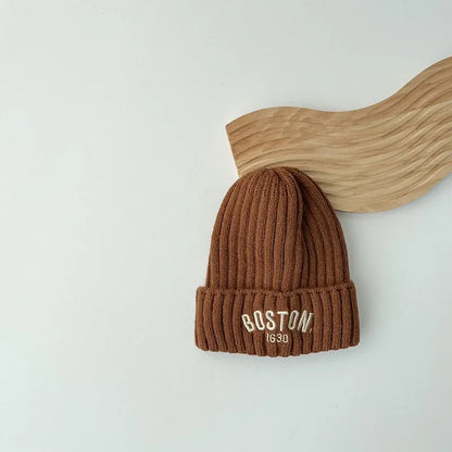 Baby Winter Cotton Knit Cap ❄️ | Warm Letter Hat