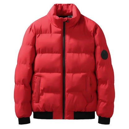 🧥 Men’s Winter Down Coat – Stand Collar