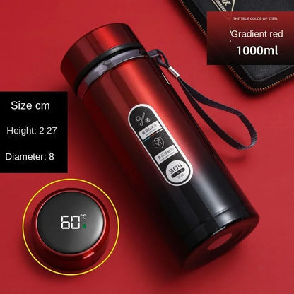 🌡️ Stainless Steel LED Temperature Thermos Bottle 💧✨
