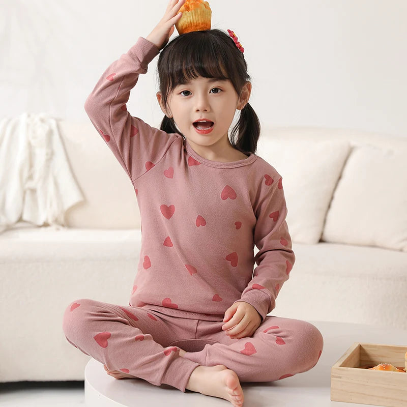 🧸 Boys Cartoon Cotton Pajama Set – Full Sleeve Nightwear
