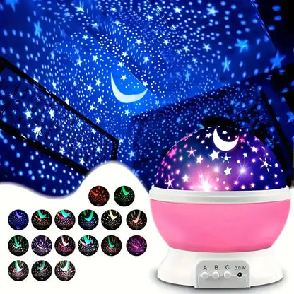 USB Starry Night Light Projector – 9 Color Modes