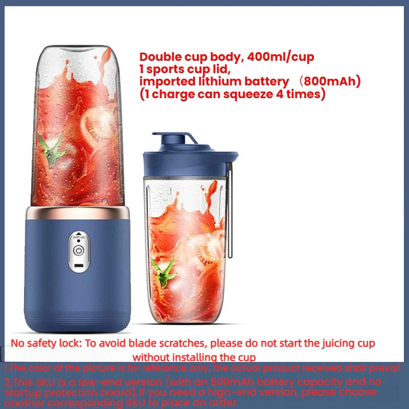 🥤⚡ HOMEFISH Portable Juice Blender 🍓