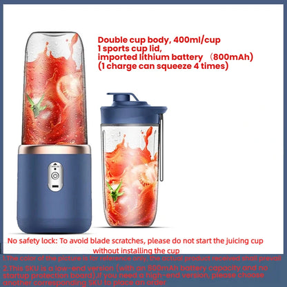 🥤⚡ HOMEFISH Portable Juice Blender 🍓