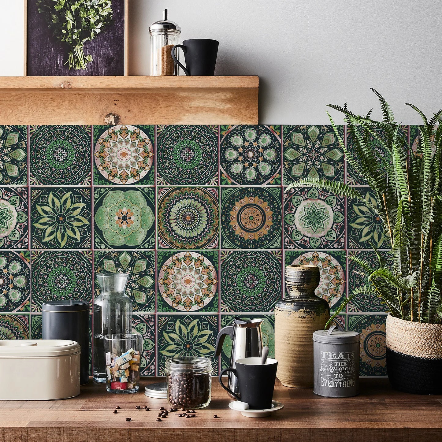 Self-Adhesive Tile Wall Stickers 🧱 | Waterproof Home Decor –