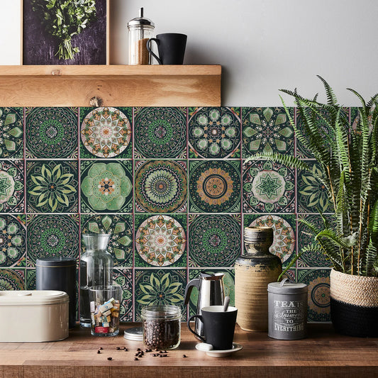 Self-Adhesive Tile Wall Stickers 🧱 | Waterproof Home Decor –