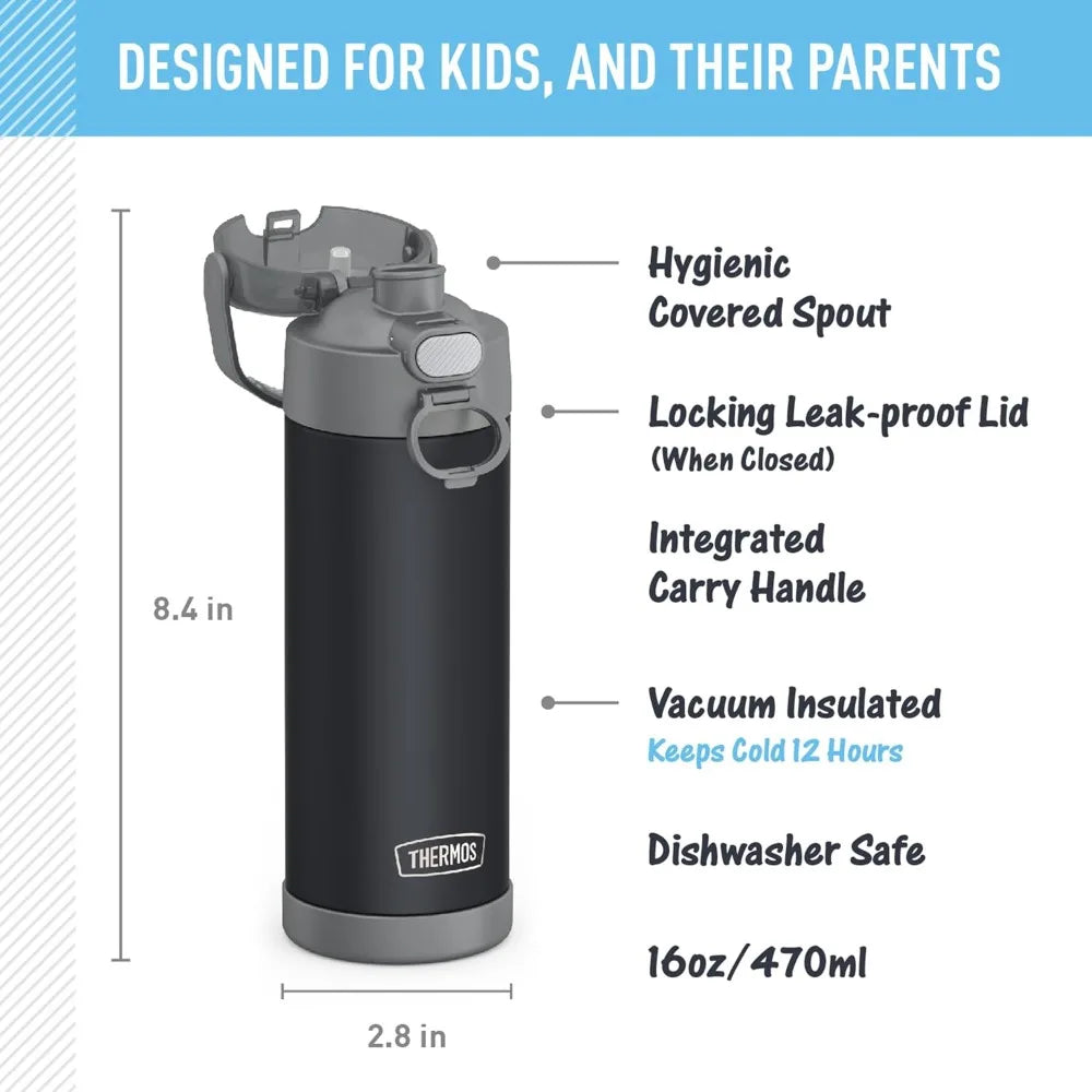 🍼 Stainless Steel Kids Water Bottle ❄️✨