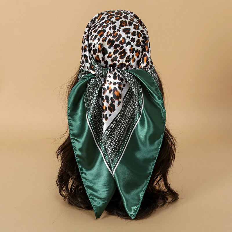 Premium 90x90 Paisley Fashion Scarf | Women Headband | GLOMEXIA