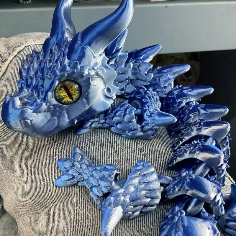 3D Printed Articulated Magic Dragon – Movable Joint Fidget Toy