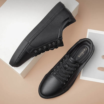 Glomexia Men Genuine Leather Shoes 👞 | Breathable Lace-Up