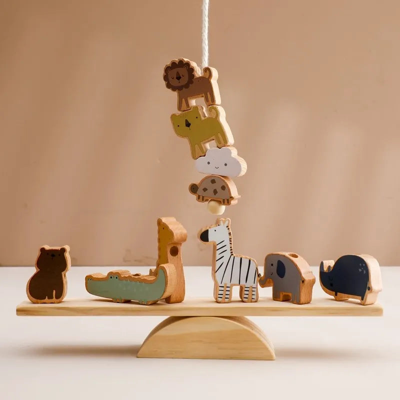 Wooden Montessori Threading Board Toy for Kids