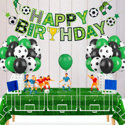 Soccer Football Birthday Party Decoration Set
