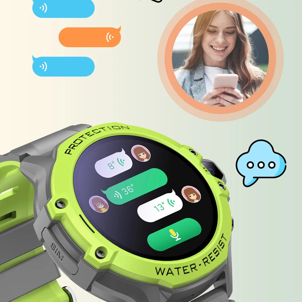 Glomexia Kids Smartwatch – GPS Tracker, Video Call & SOS