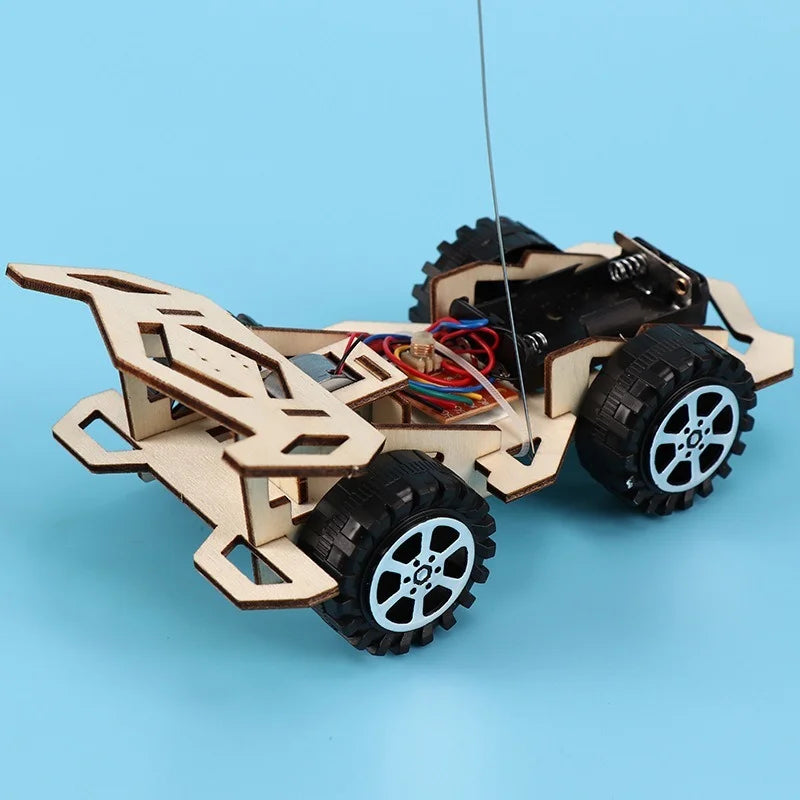 DIY Electric RC Racing Car 🚗⚡ | Kids STEM Wooden Toy