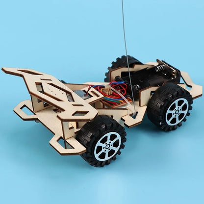 DIY Electric RC Racing Car 🚗⚡ | Kids STEM Wooden Toy