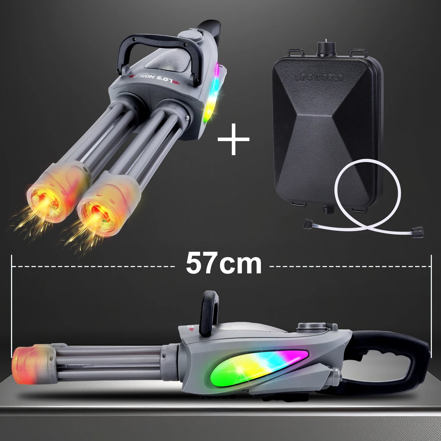 Double Barrel Electric Water Gun with Backpack