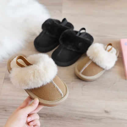 Girls Winter Indoor Slippers ❄️🥿 | Warm Anti-Slip Comfort