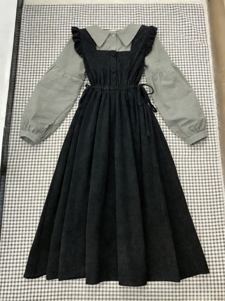 Miss Tough Lace Midi Dress 👗 | Square Neck A-Line Y2K Women’s Wear