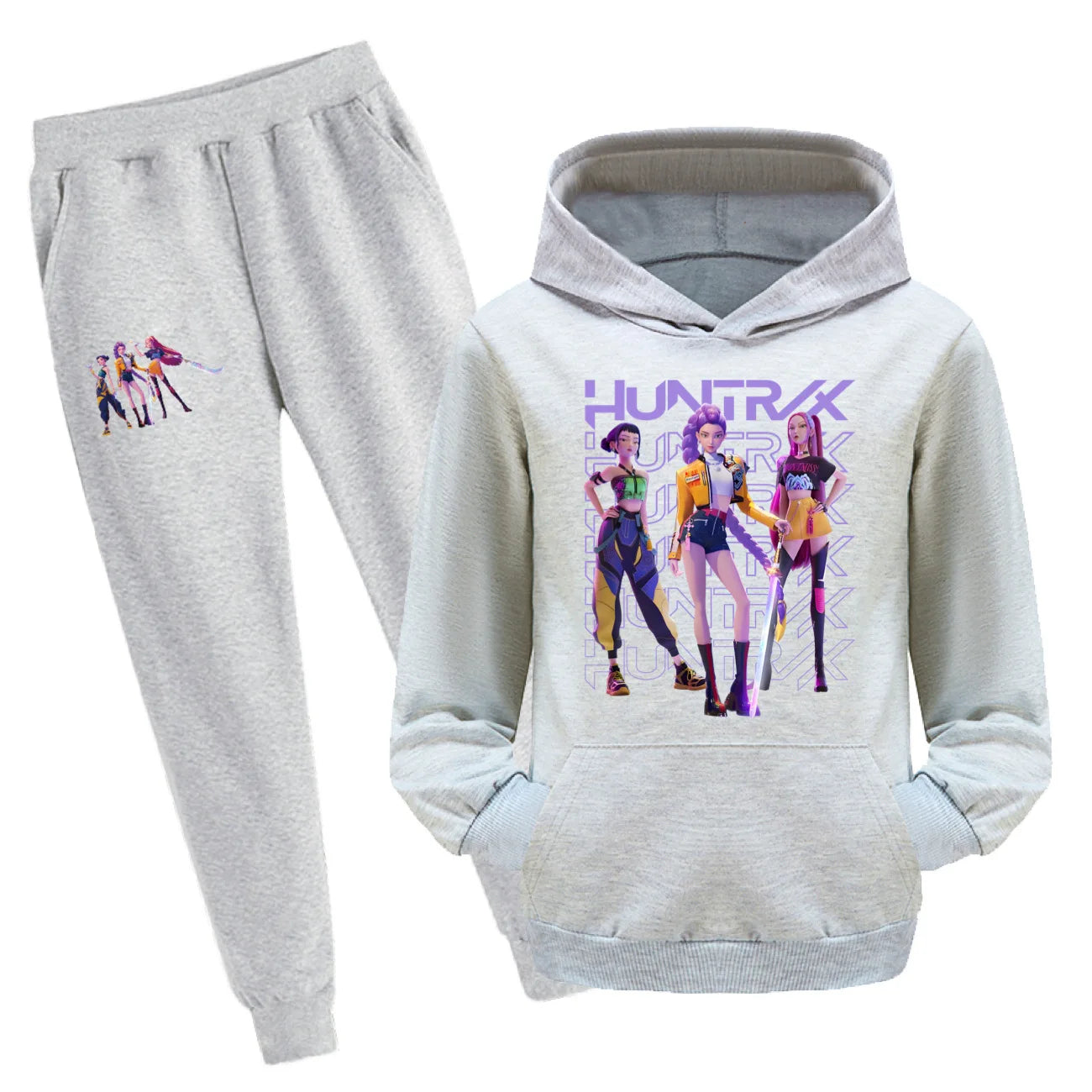 Glomexia Cartoon Hoodie Set – Teen Autumn Streetwear