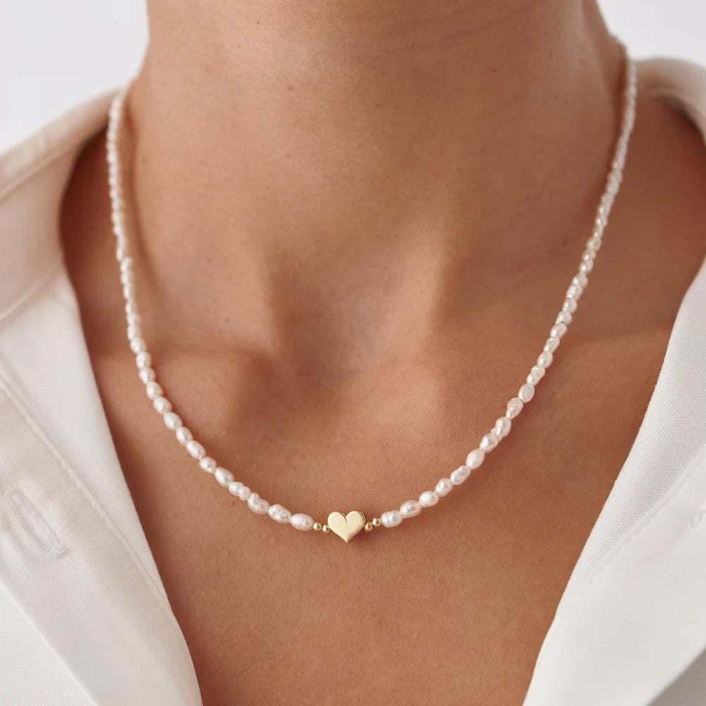 Dainashi Rice Pearl Adjustable Necklace