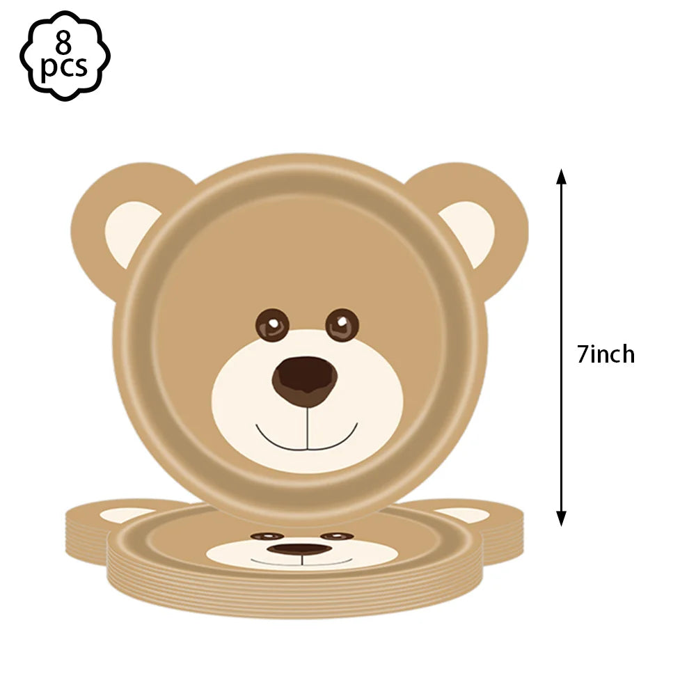 Premium Teddy Bear Birthday Balloon Decoration Set