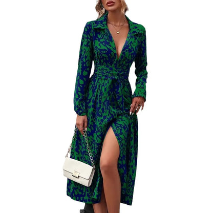 👗 Polo Neck A-Line Casual Dress