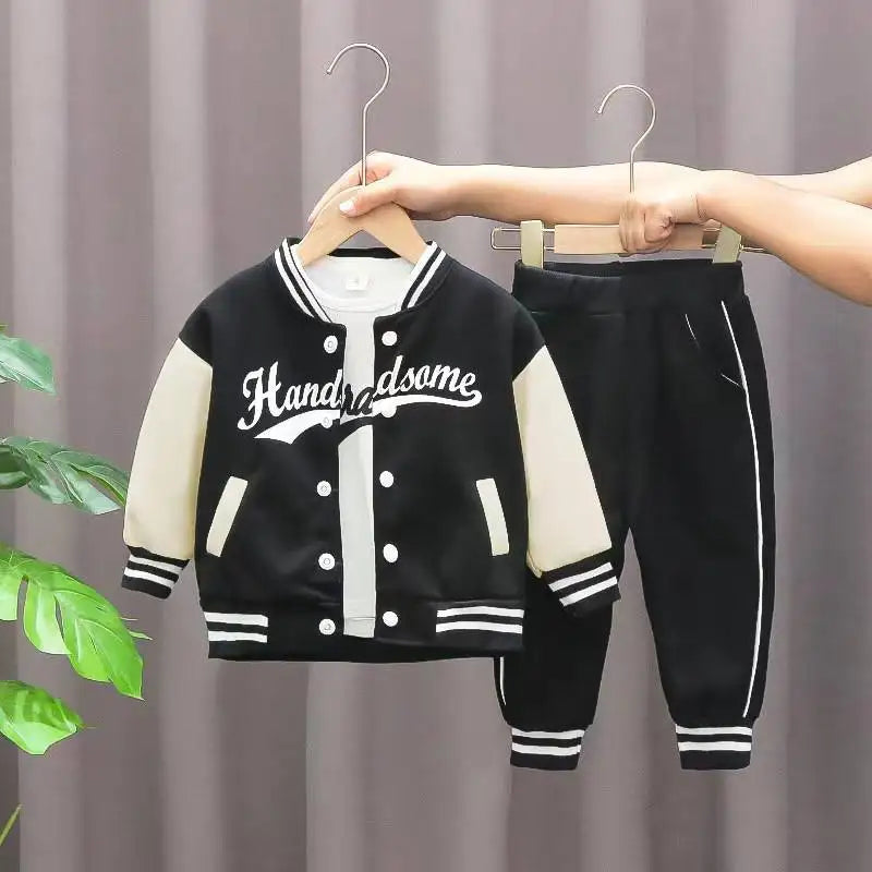 Glomexia Boys Cotton Letter Outfit Set – Autumn Wear