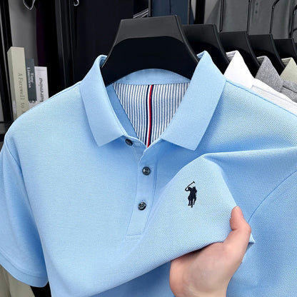 👕🦁 Men’s Embroidered Polo Tee | Casual Summer Style 😎