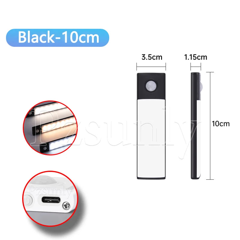 🌙💡 USB Motion Sensor Cabinet Light | Rechargeable ✨