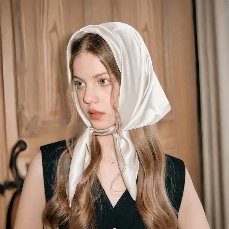 🧣 Glomexia 70x70 Fashion Square Scarf – Elegant Travel Hair Wrap ✨