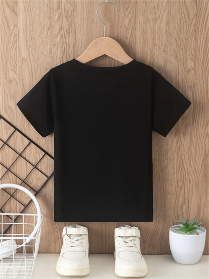👕🧒 Boys Letter Print Cotton Tee | Casual Style 😎