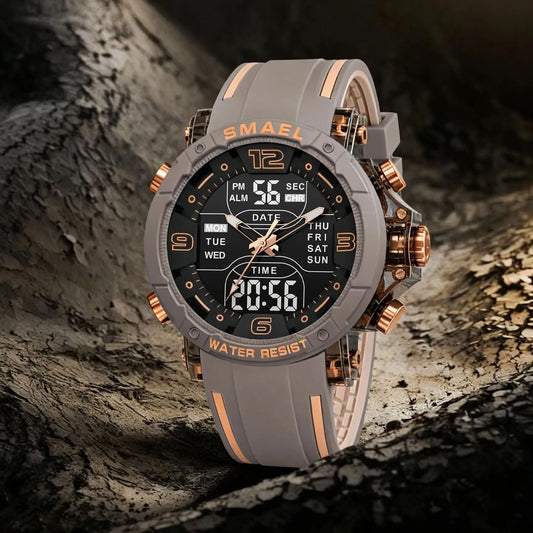 Men’s Analog Digital Sports Watch – Shock Resistant & Waterproof