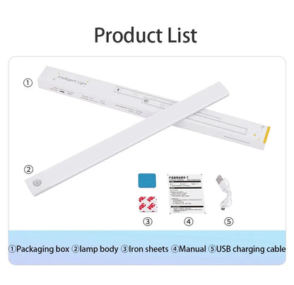 🌙💡 USB Motion Sensor Cabinet Light | Rechargeable ✨