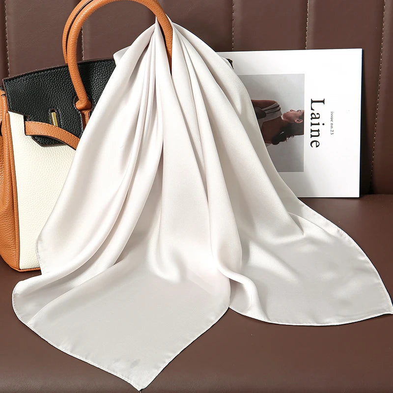 🧣 Glomexia 70x70 Fashion Square Scarf – Elegant Travel Hair Wrap ✨