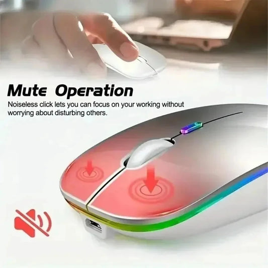 🖱️ ✨ Glomexia Dual-Mode Wireless Mouse (Bluetooth + 2.4G)