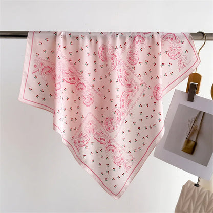 Women’s Luxury Floral Printed Silk Scarf