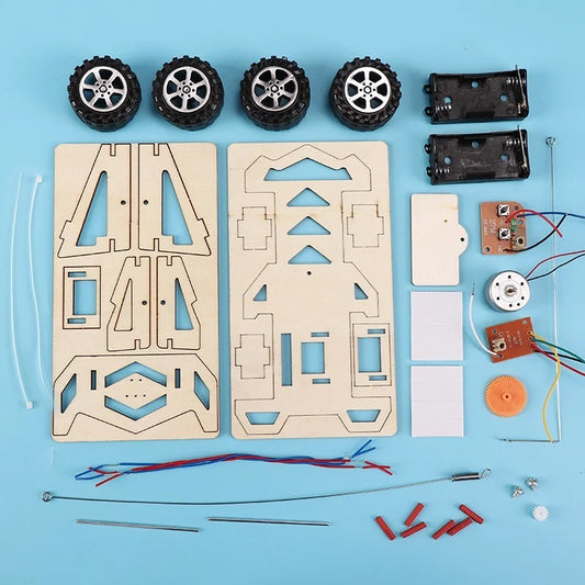 DIY Electric RC Racing Car 🚗⚡ | Kids STEM Wooden Toy