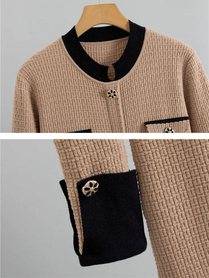 ✨ Knitted Slim Midi Dress for Women