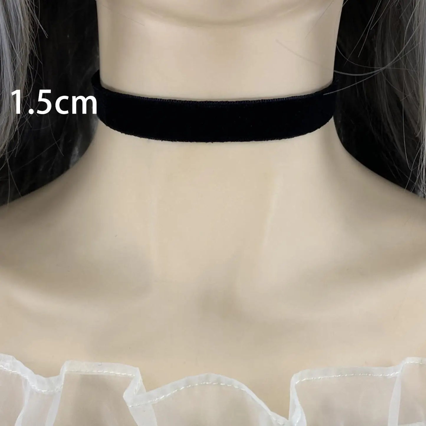Black Velvet Gothic Choker Necklace