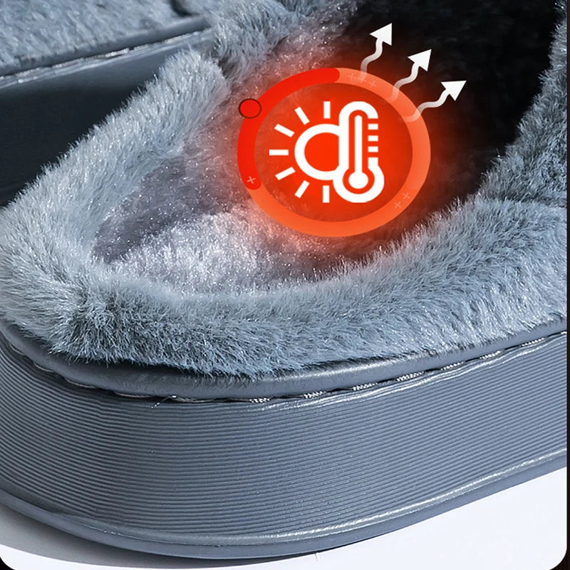 Glomexia Men’s Winter Cotton Slippers ❄️👞