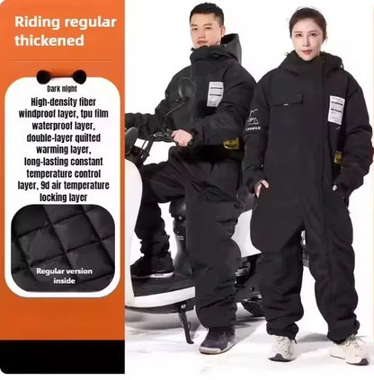 Winter Waterproof One-Piece Ski Suit ❄️ Windproof Warm Gear
