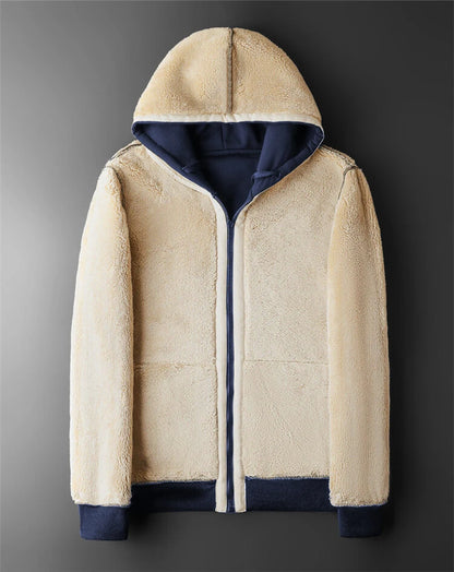 Men Winter Hooded Jacket ❄️ | Thick Warm Zip Coat