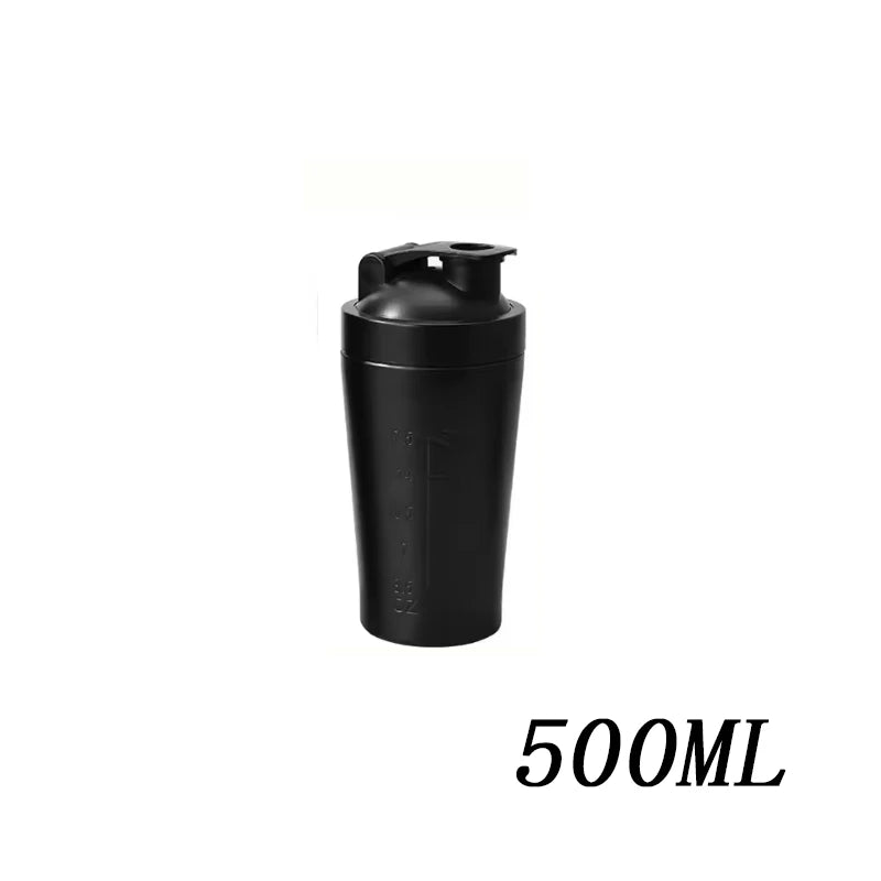 🥤 Stainless Steel Protein Shaker Bottle – Leak Proof Gym Fitness Cup