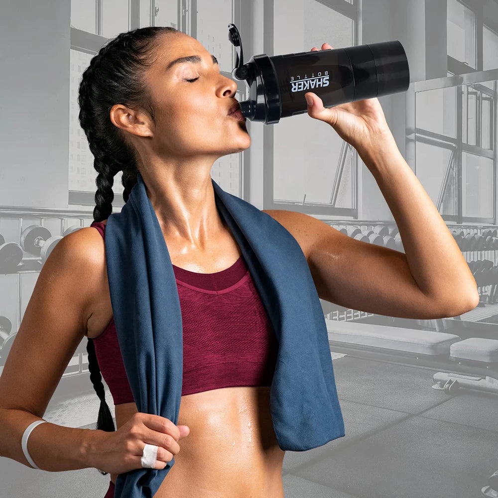 🥤 3 Layer Protein Shaker Bottle 💪🔥