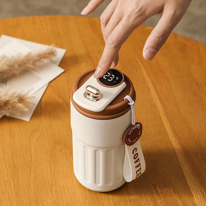 🌡️ Smart LED Temperature Thermos Cup (450ML) ☕✨