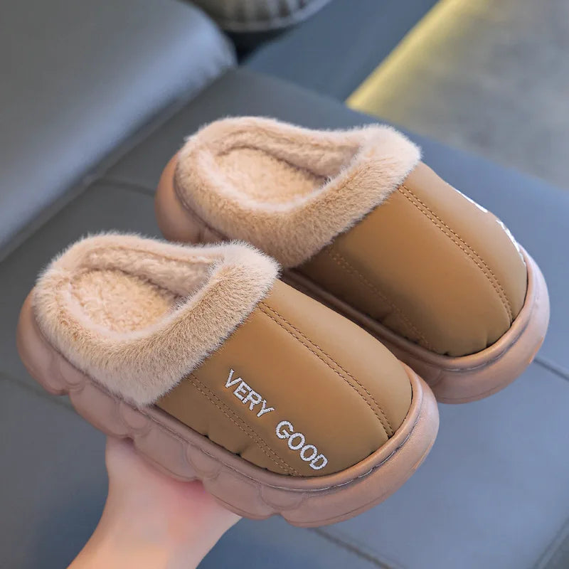 Glomexia Kids British Style Slippers 🇬🇧 | Warm Plush Winter Shoes