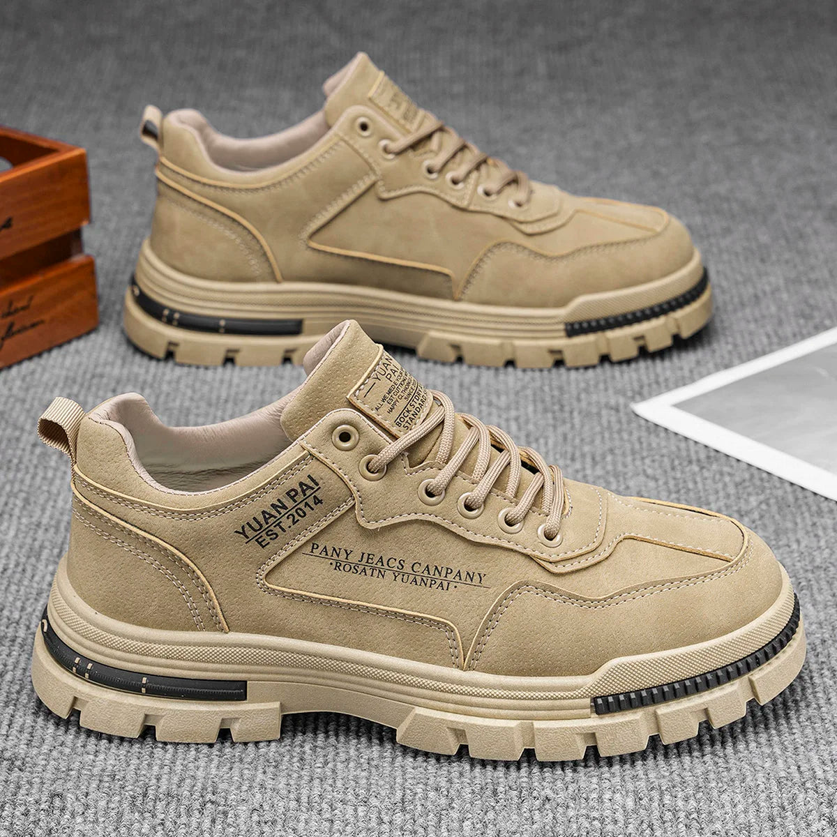 Men Breathable Sports Shoes 👟 | Anti-Slip Durable Casual Sneakers
